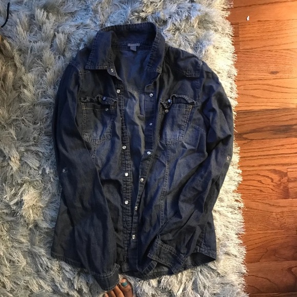 Charlotte Russe denim shirt - Picture 1 of 1